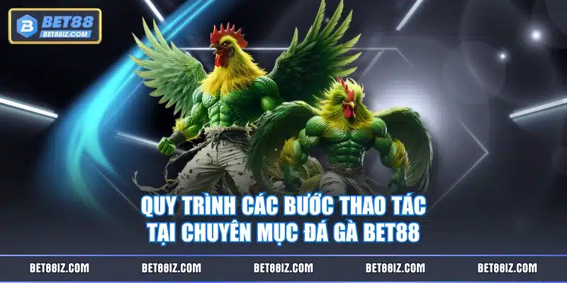 Quy trình các bước thao tác tại chuyên mục Đá Gà BET88